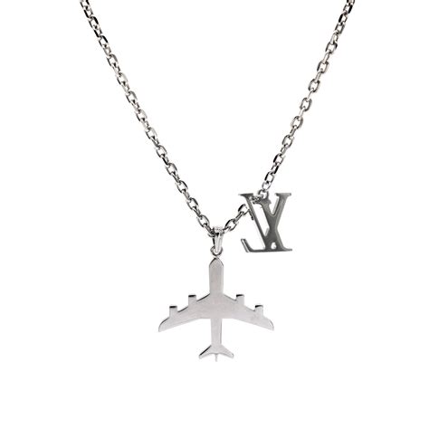 lv lock necklace men|louis vuitton plane necklace.